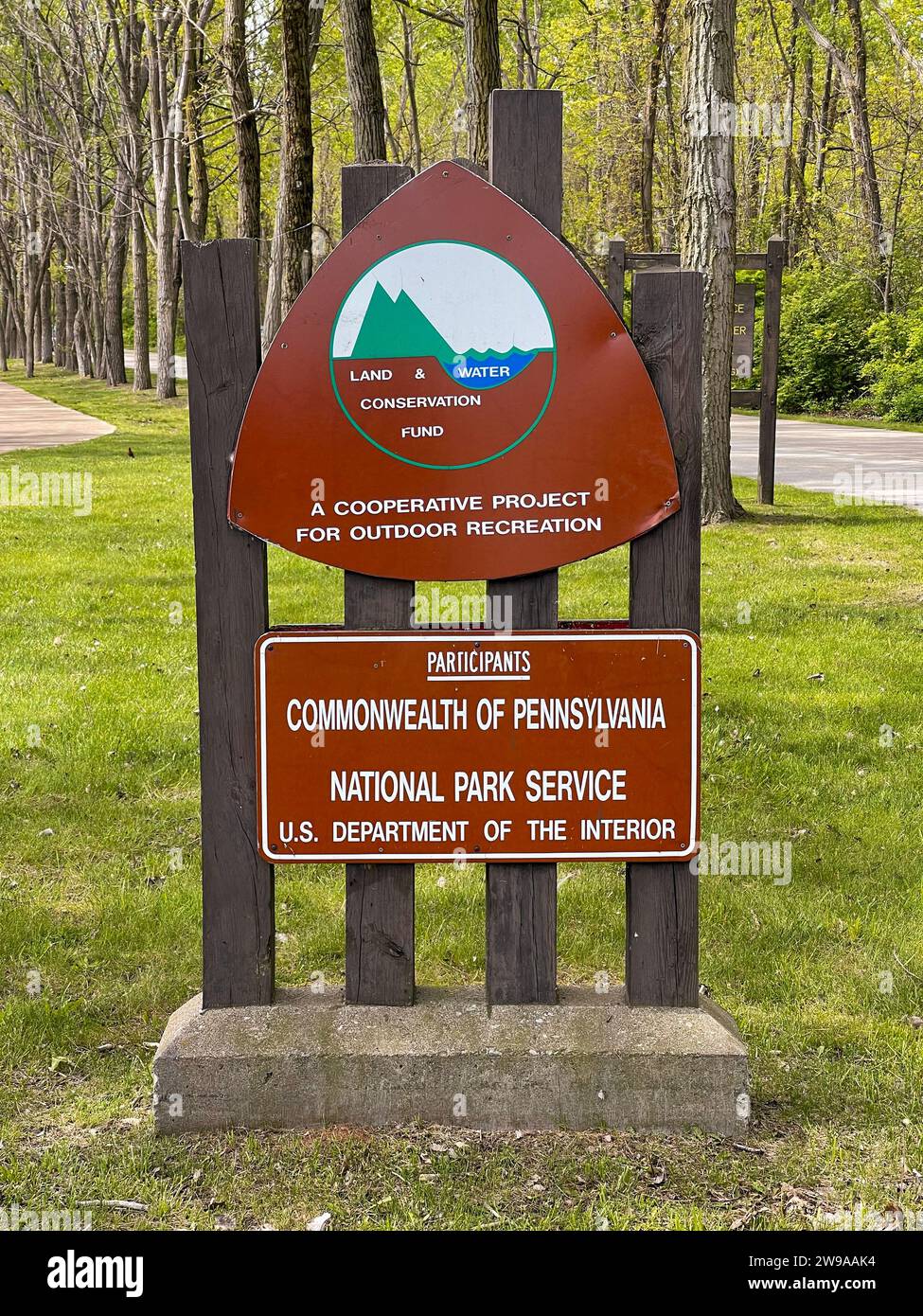 Lake Erie Community Park in Erie County Stock Photo