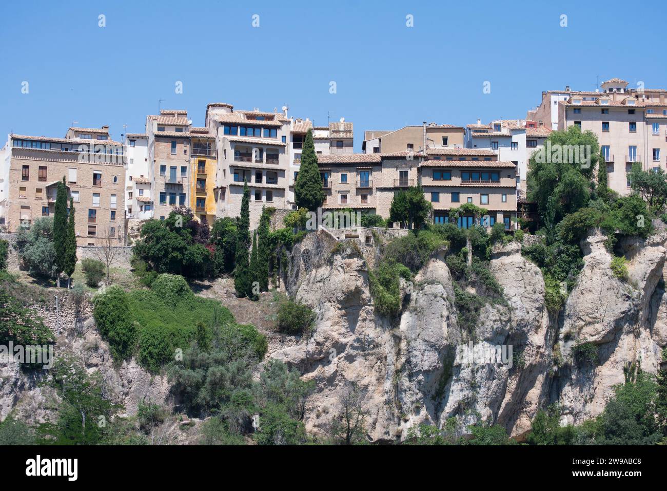 Casas colgadas de Cuenca Stock Photo