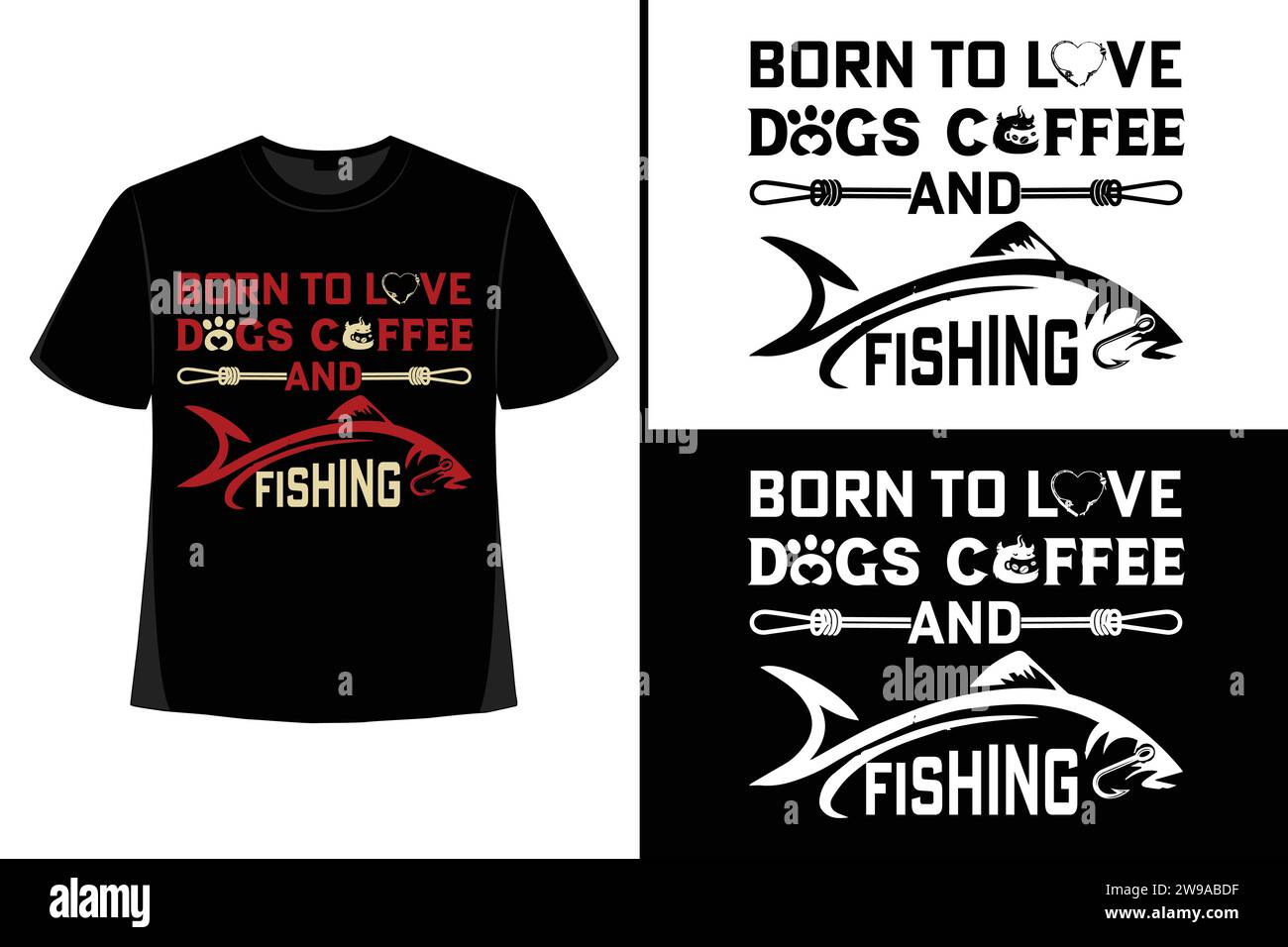 Vector fishing t shirt design hi-res stock photography and images - Page 3  - Alamy