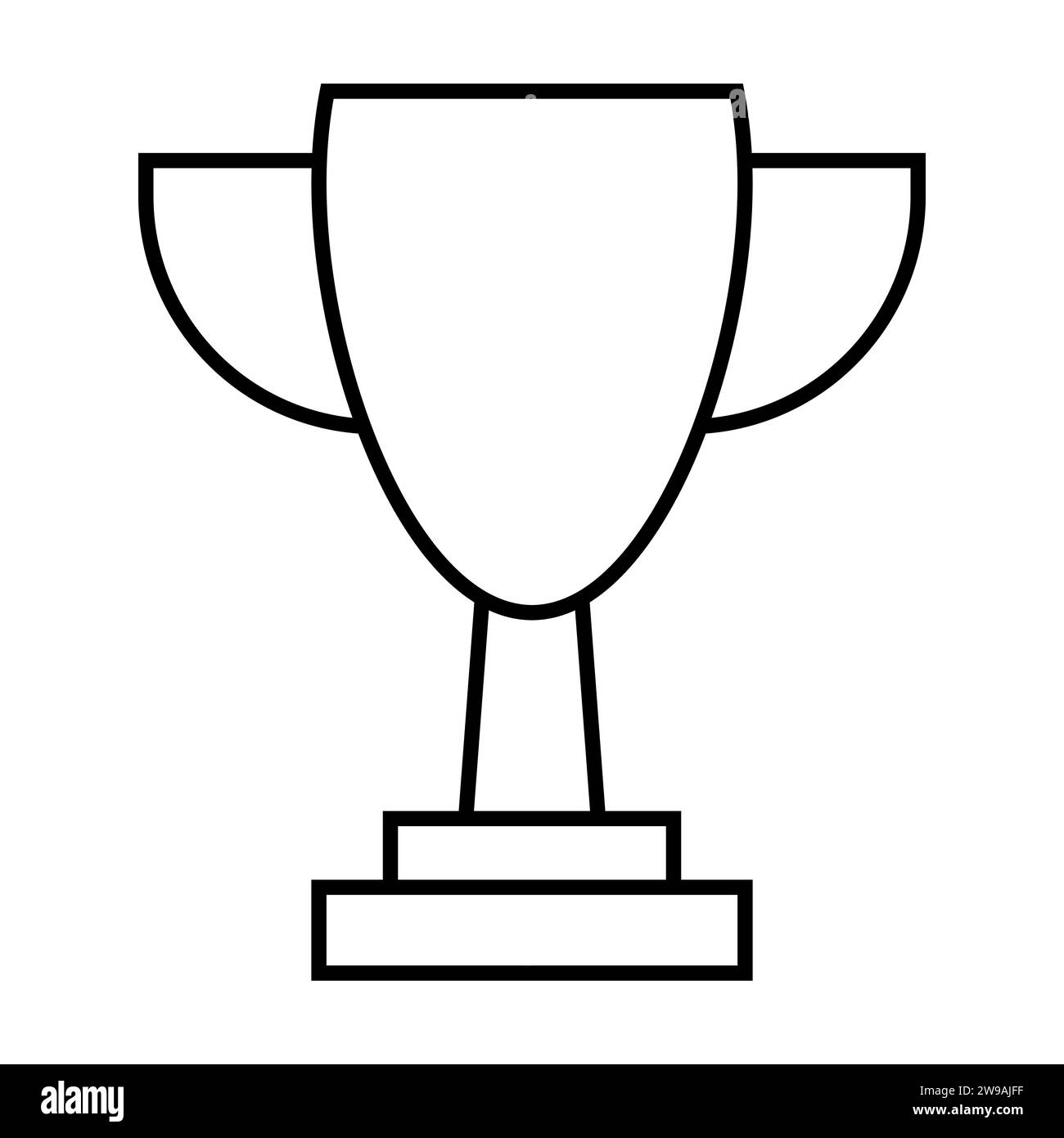 Cup trophy icon. Vector illustration isolated on white background Stock ...
