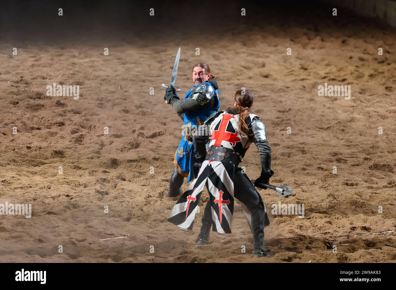 Medieval Times Dinner and Tournament, Toronto, Canada Stock Photo