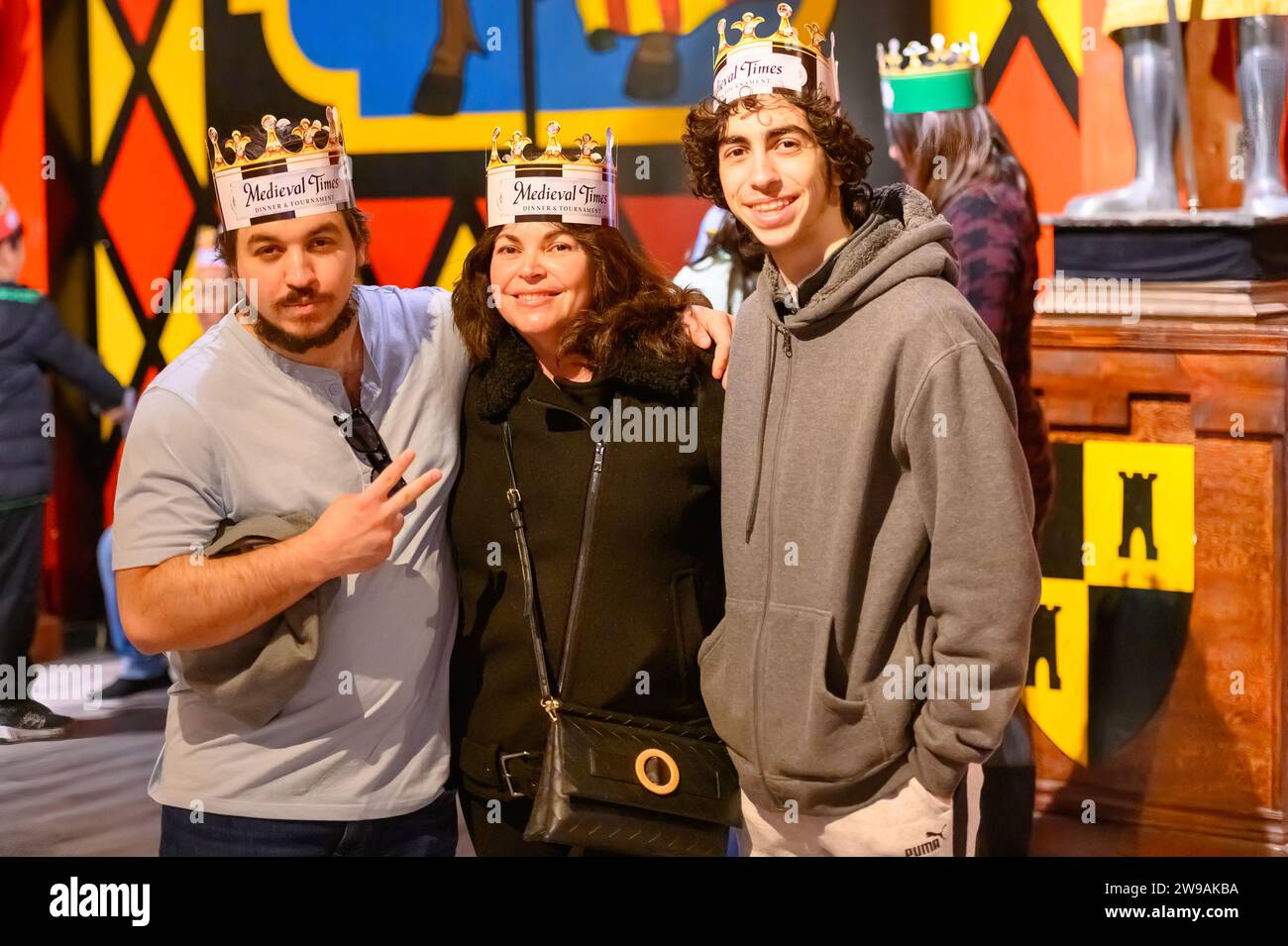 Medieval Times Dinner and Tournament, Toronto, Canada Stock Photo