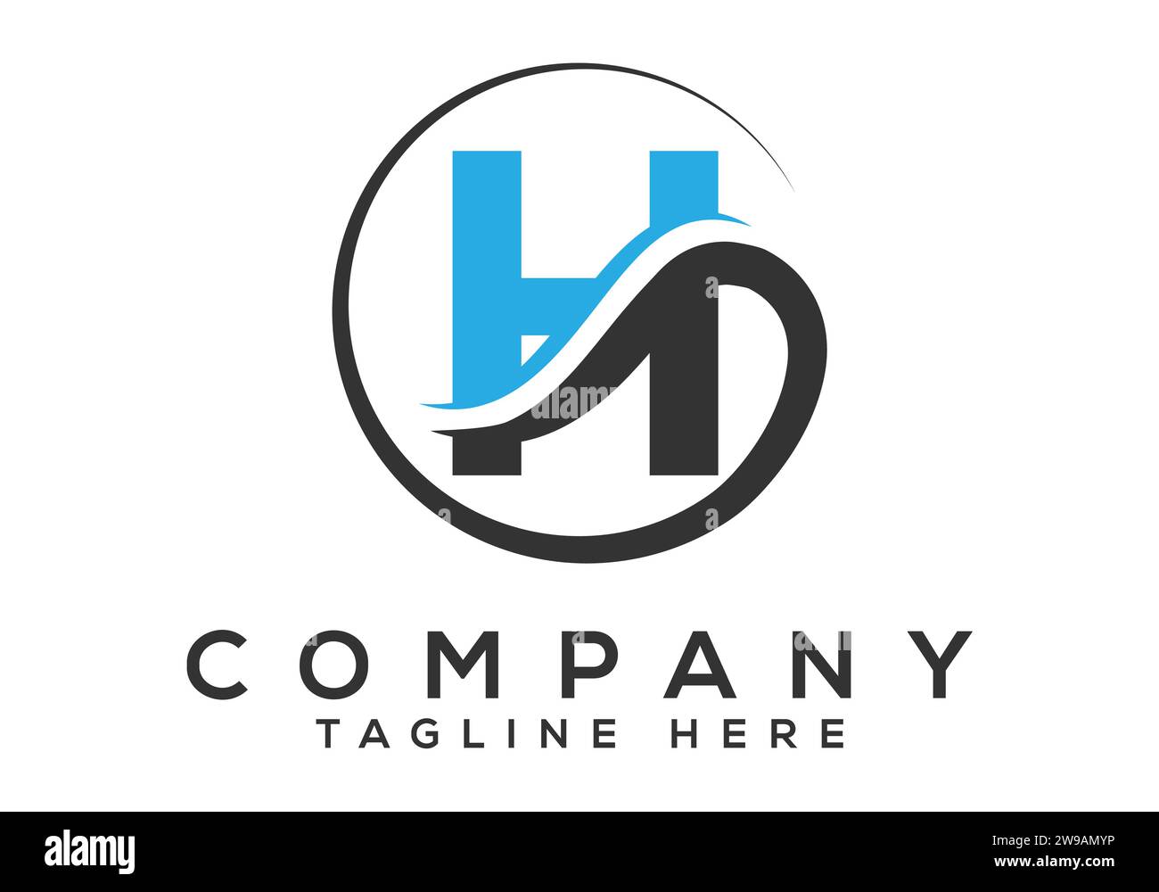 Initial Monogram Letter H Logo Design Vector Template. Modern letter logo design Stock Vector