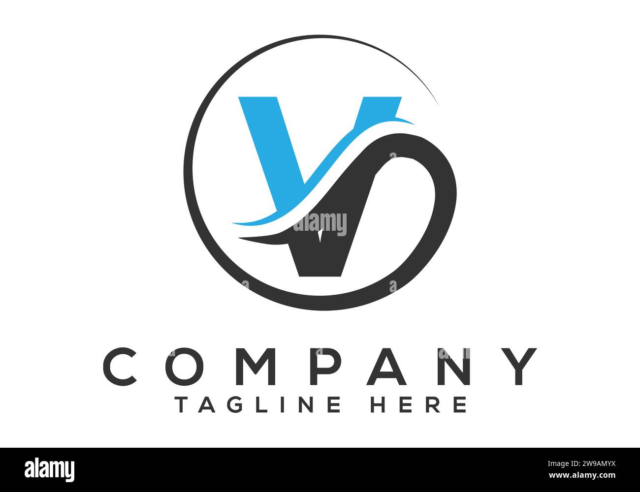 Initial Monogram Letter V Logo Design Vector Template. Modern letter ...