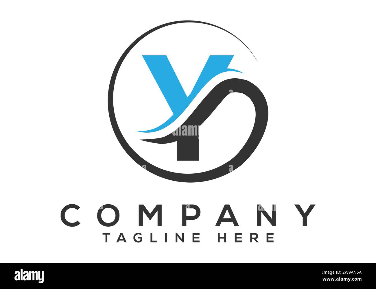 Initial Monogram Letter Y Logo Design Vector Template. Modern letter logo design Stock Vector