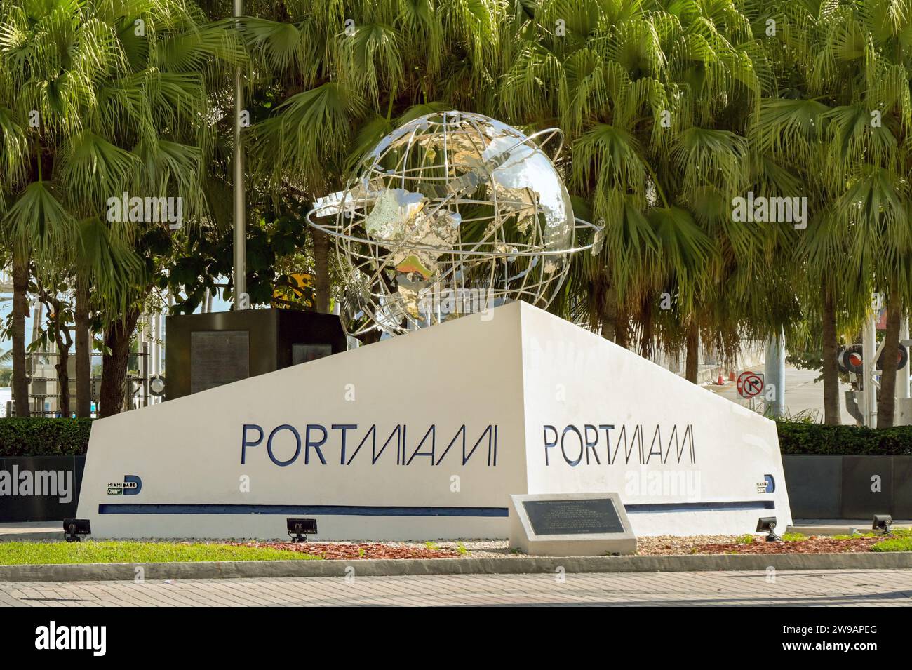 Miami, Florida, USA - 1 December 2023: Sign outside the entrance to the ...