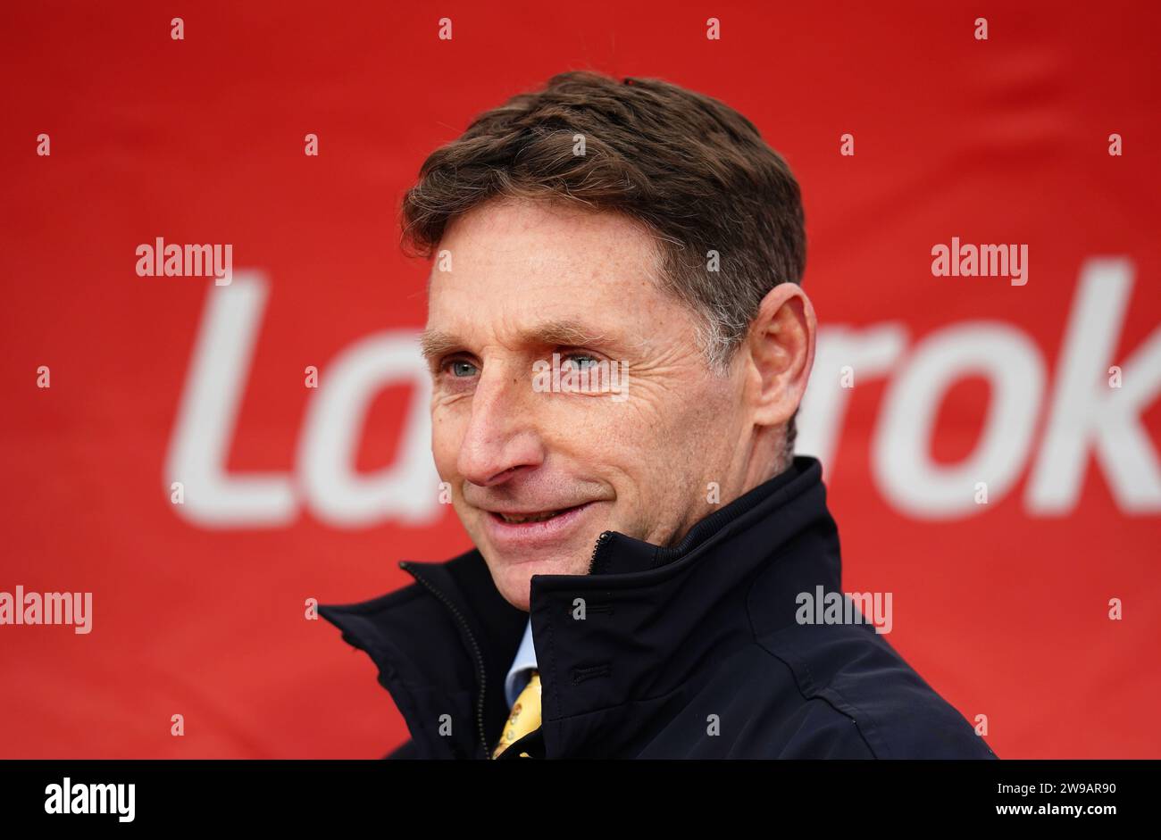 Trainer Tom Lacey on day one of the Ladbrokes Christmas Festival at