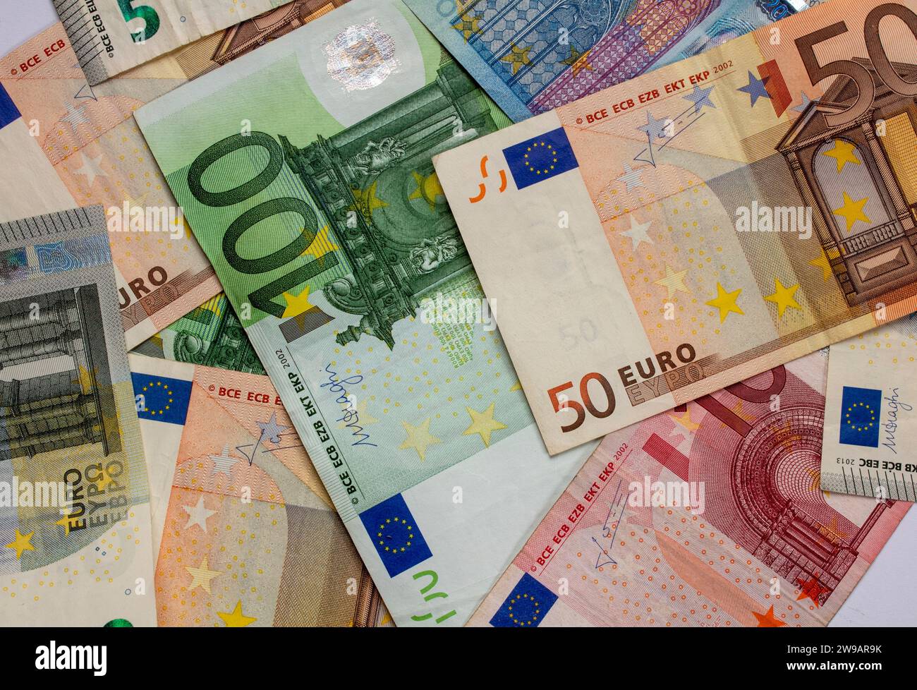 Euro notes, money close up Stock Photo