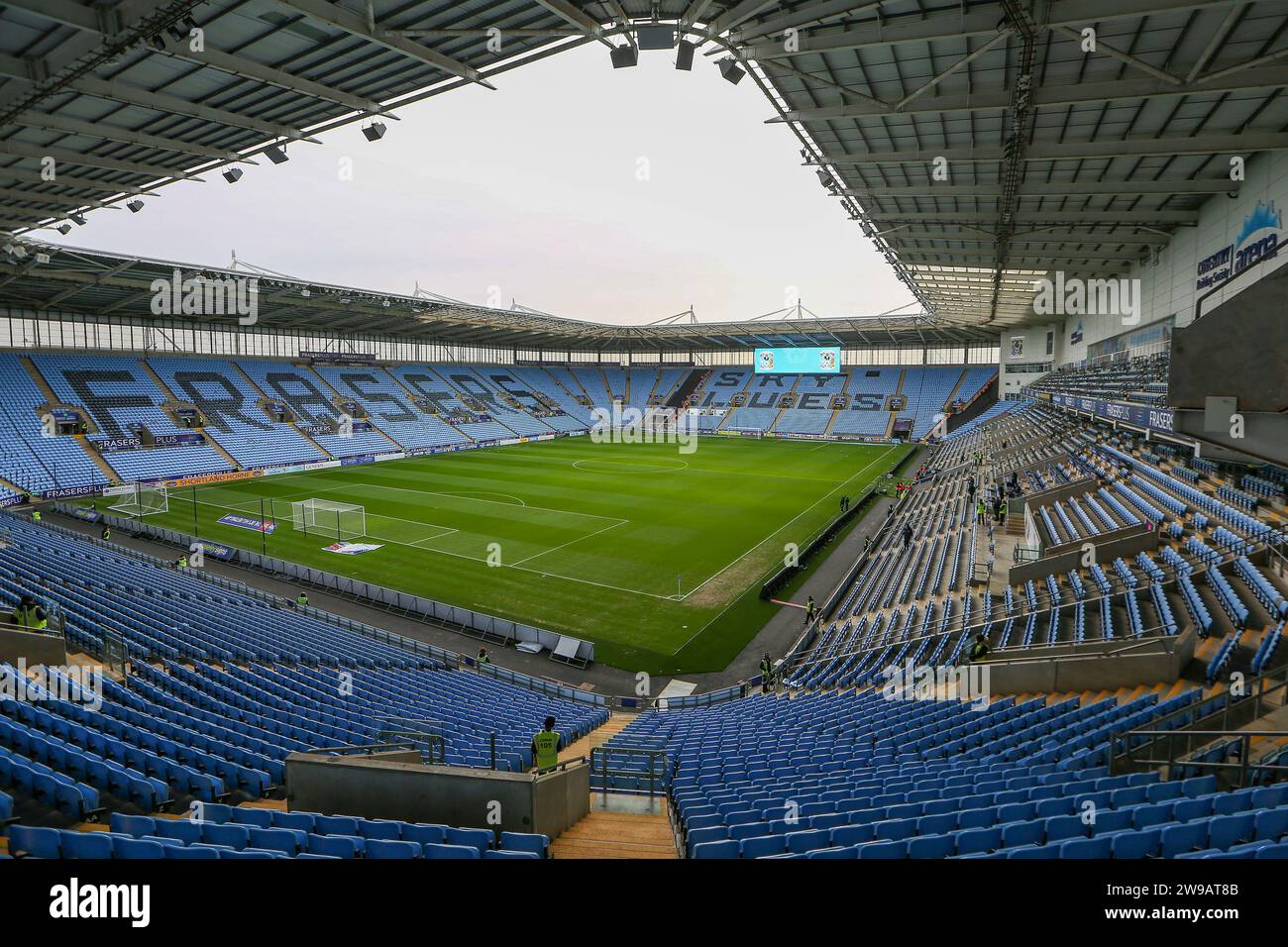 Coventry, UK. 26th Dec, 2023. Ground View inside the Stadium during the