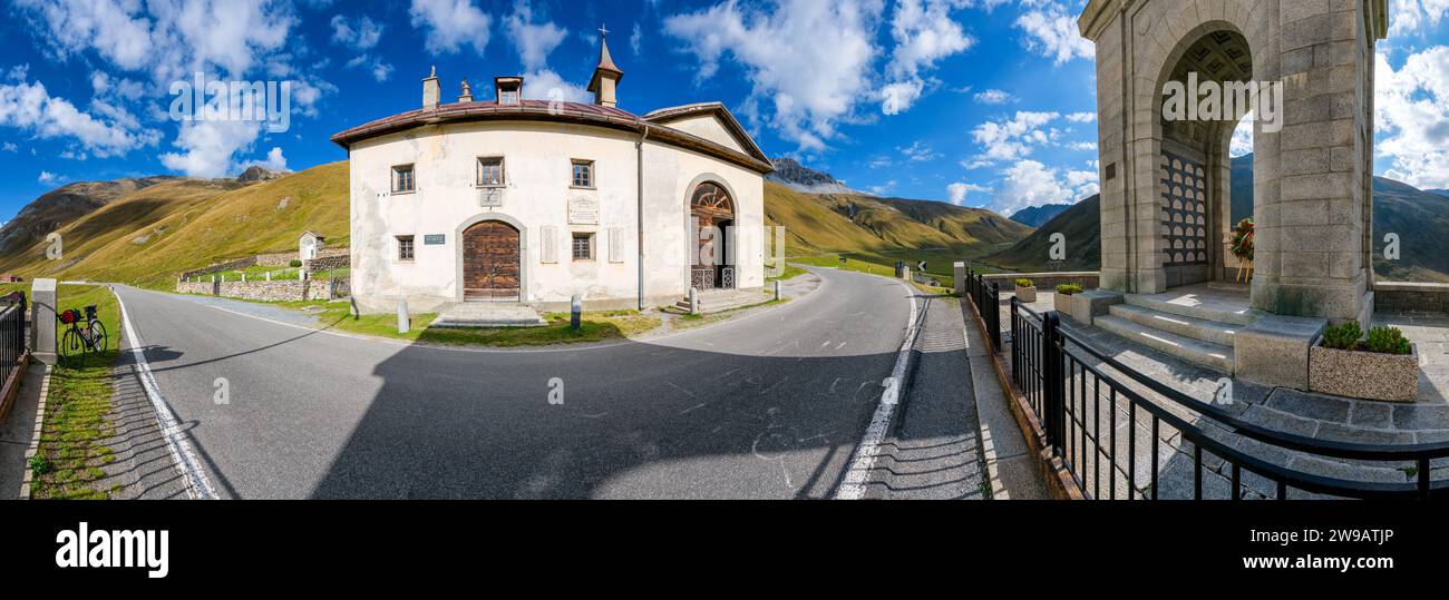 At Stelvio Pass near Bormio, Italy Stock Photo