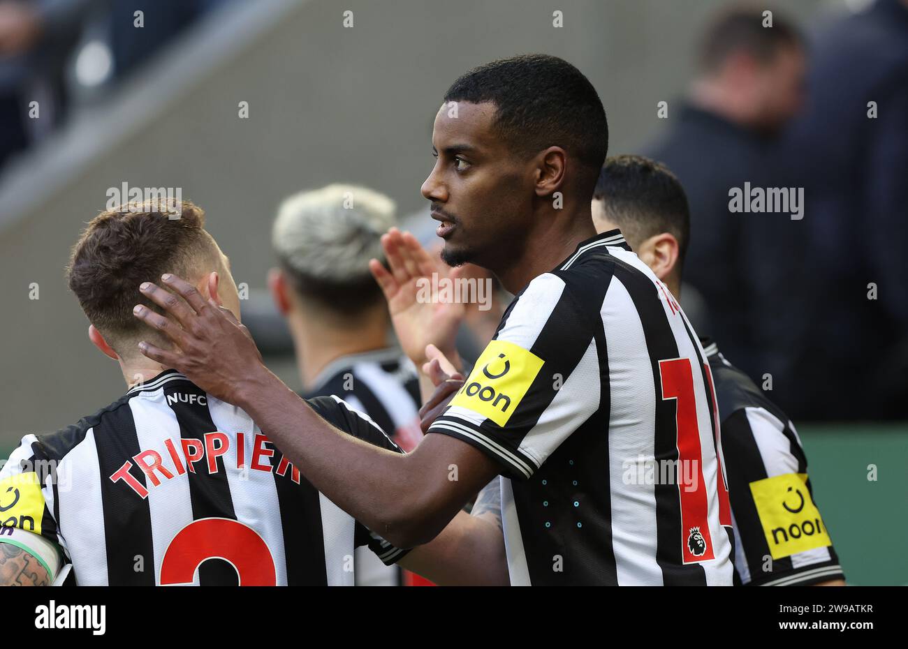 Newcastle Upon Tyne, UK. 26th Dec, 2023. Alexander Isak of Newcastle ...