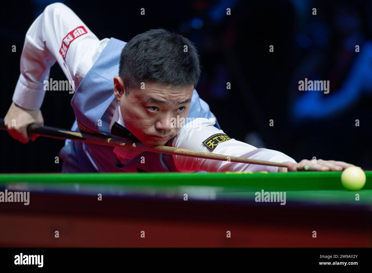 Macau, China. 26th Dec, 2023. Ding Junhui of China competes during the