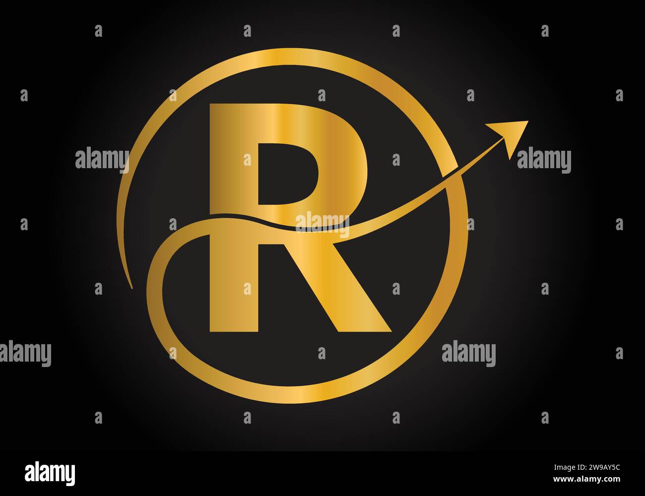 Finance Logo With R Letter Concept. Creative abstract Marketing And ...