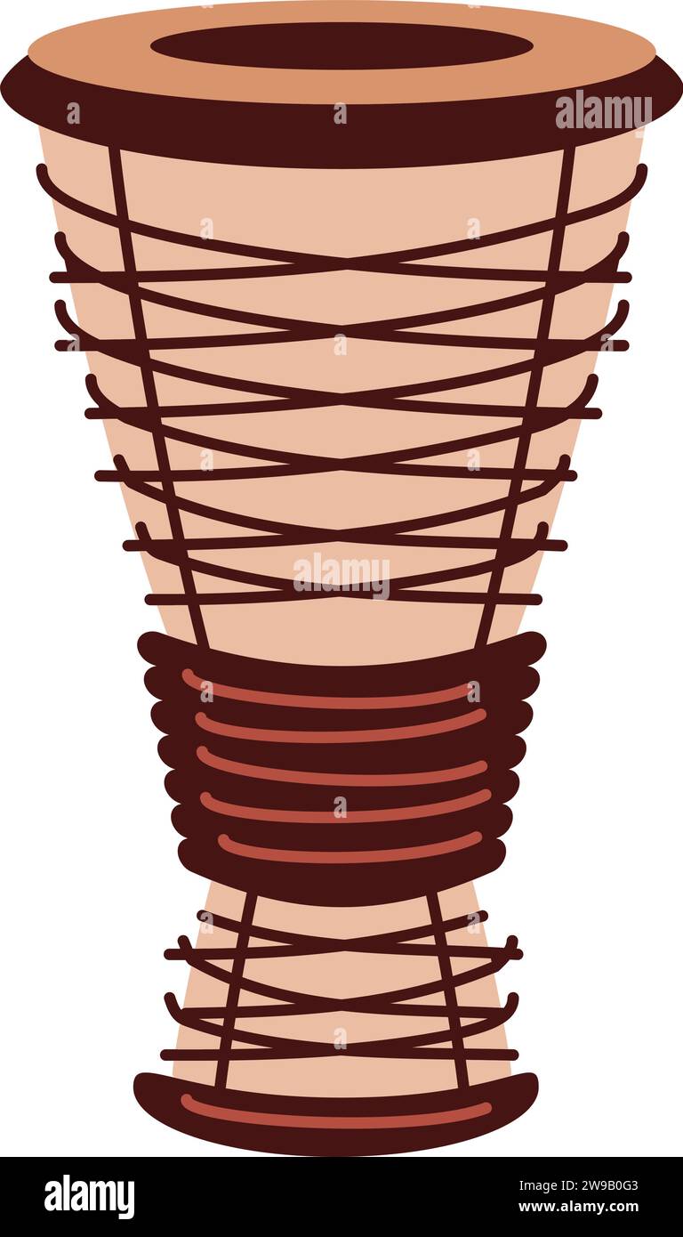 bata drum isolated Stock Vector