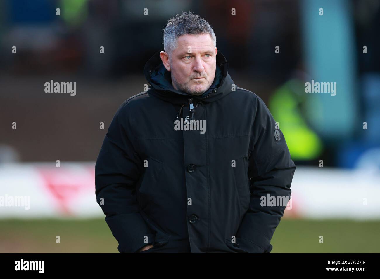 Dundee Manager Tony Docherty Inside The Stadium Before The Cinch ...