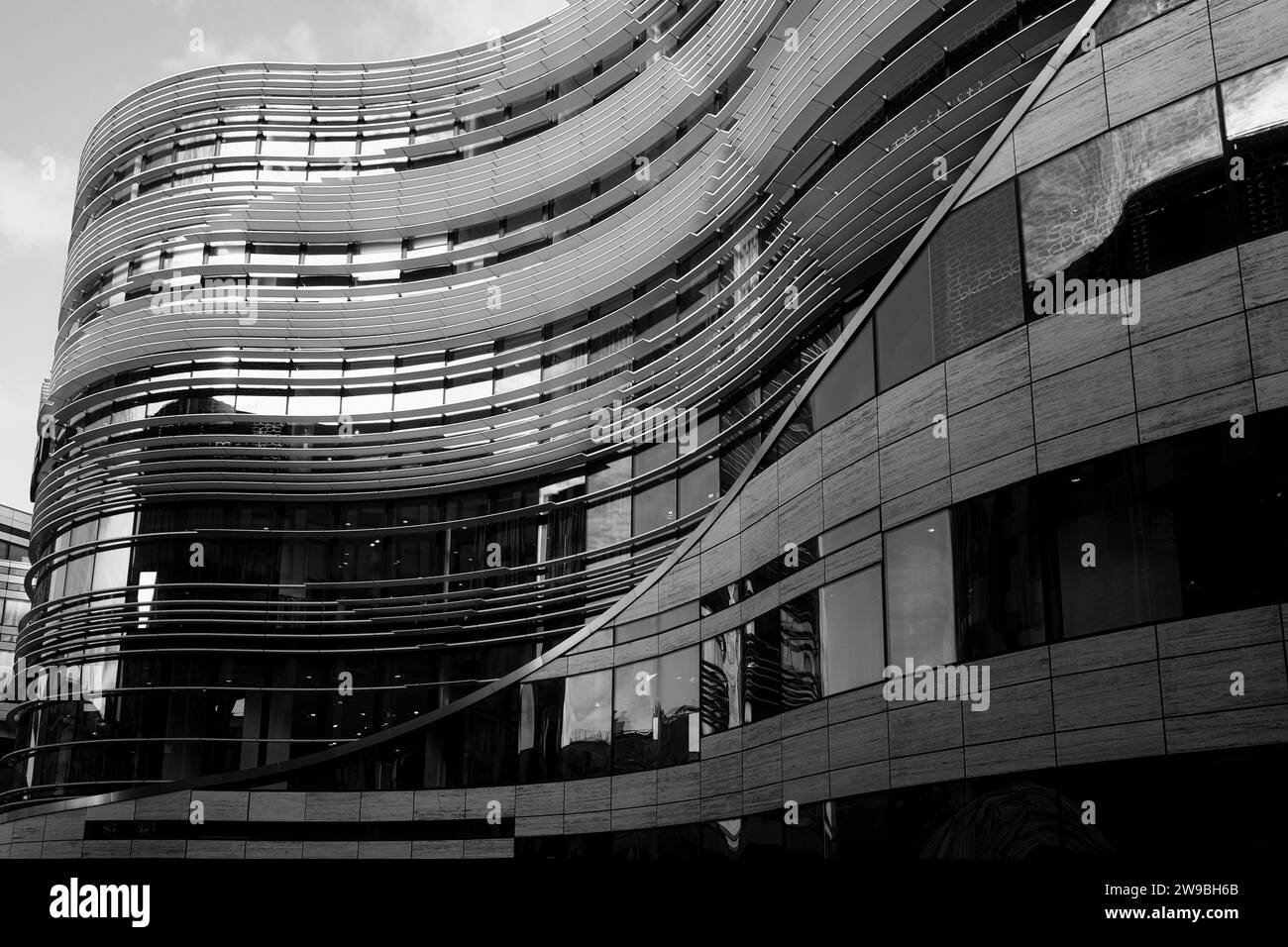 Historic city wave centre Black and White Stock Photos & Images - Alamy