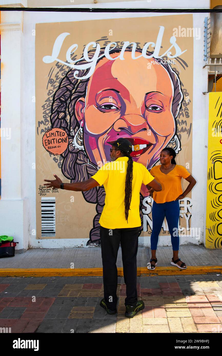 Guides in Water Lane, Downtown Arts Project, Kingston, Jamaica, Central