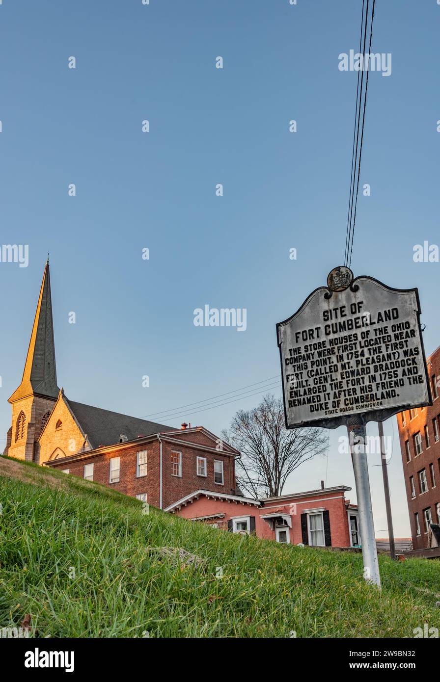 Site of Fort Cumberland, Maryland USA Stock Photo - Alamy