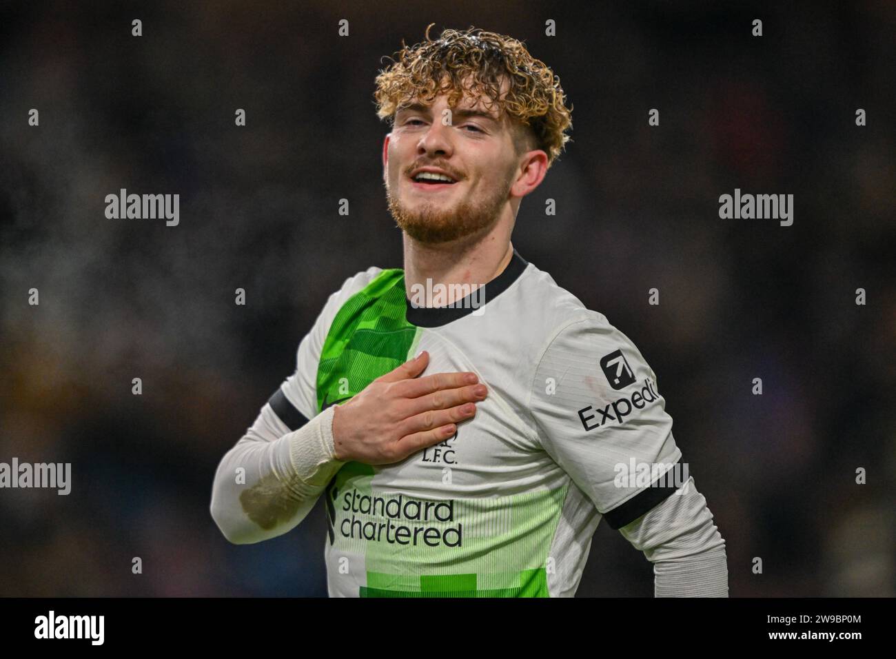 Turf Moor, Burnley, Lancashire, UK. 26th Dec, 2023. Premier League Football, Burnley versus Liverpool; Harvey Elliott of Liverpool celebrates scoring, just before the referee disallows it for offside Credit: Action Plus Sports/Alamy Live News Stock Photo