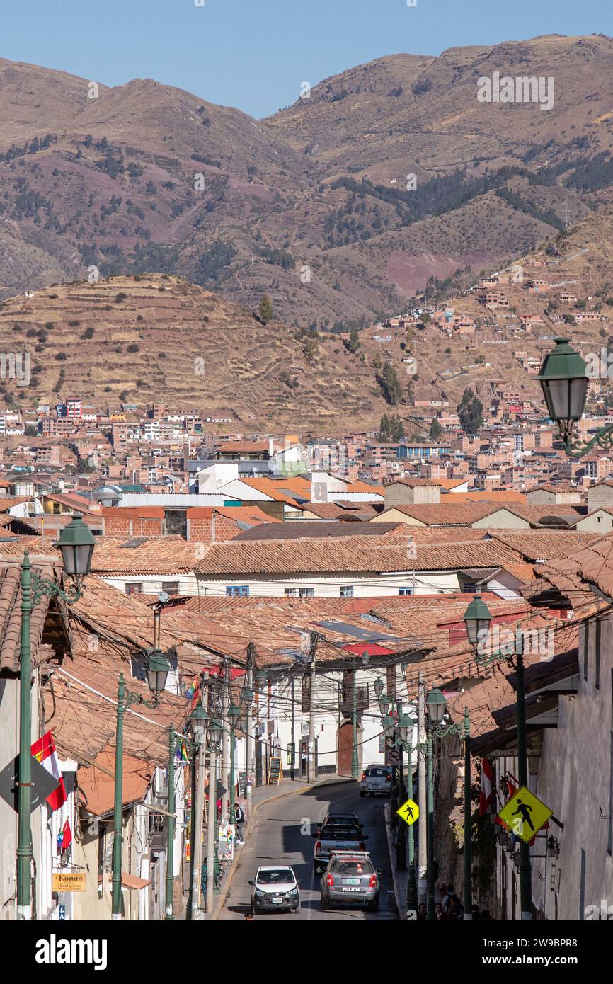 A street in Cusco, Peru Stock Photo