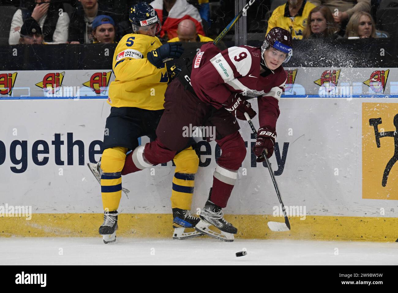 Gothenburg, Sweden 20231226Latvia's Ēriks Mateiko and Sweden's Mattias