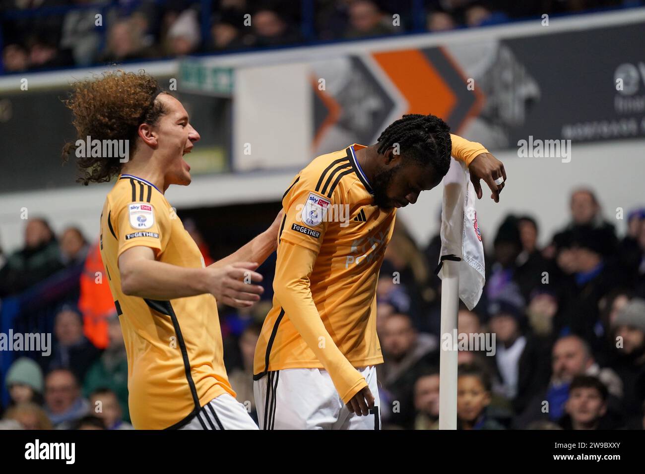 Leicester City's Stephy Mavididi celebrates scoring their side's first ...