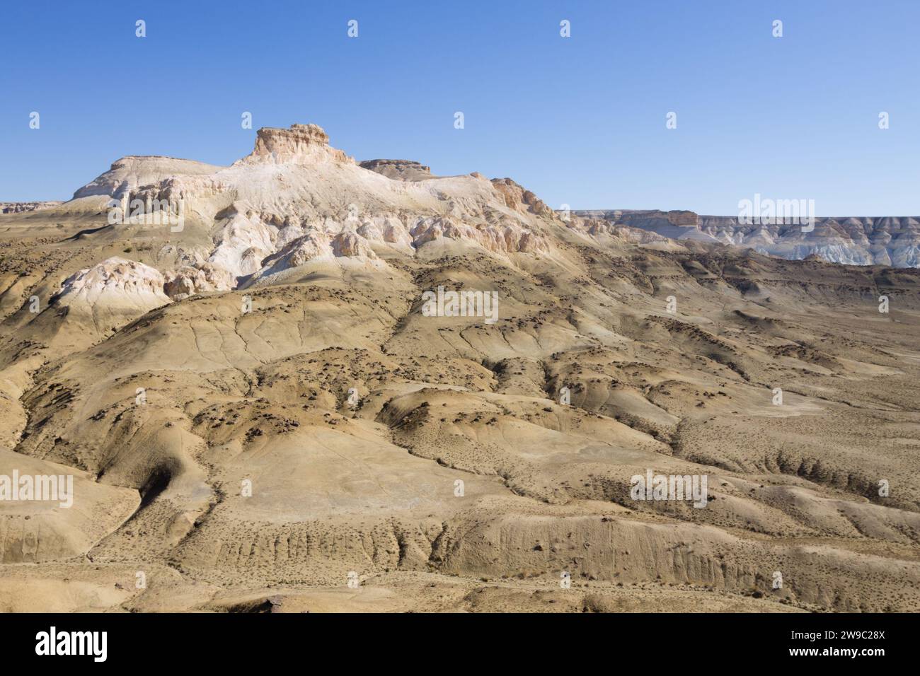 Stunning Mangystau landscape, Kazakhstan. Rock pinnacles view, Bozzhira ...