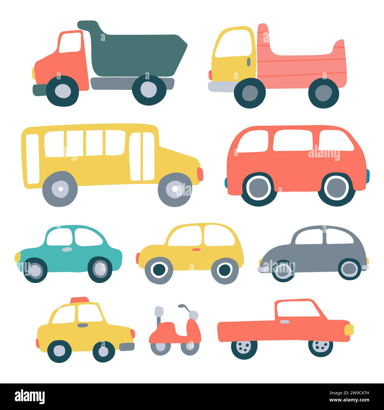 Children map transport set Stock Vector Image & Art - Alamy