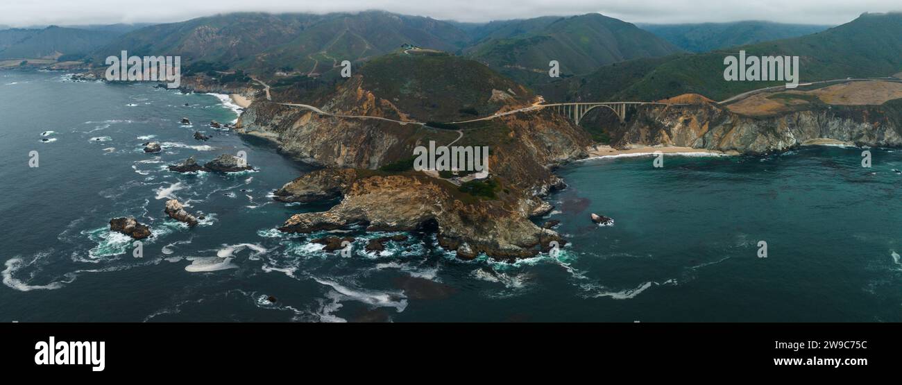 Aerial bixby bridge hi-res stock photography and images - Alamy