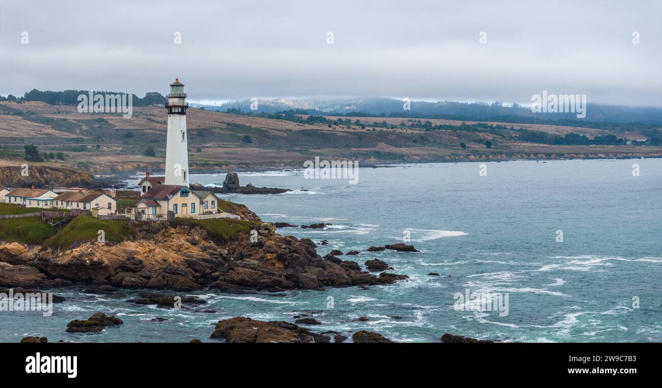 Pigeon point lighthouse. Aerial view of the lighthouse Stock Photo - Alamy