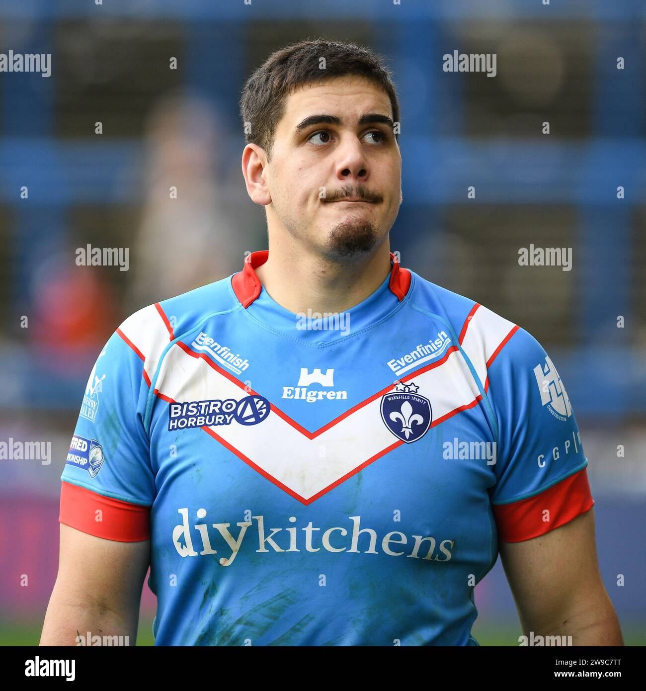 Leeds, England 26 December 2023 Wakefield Trinity's Caleb Uele