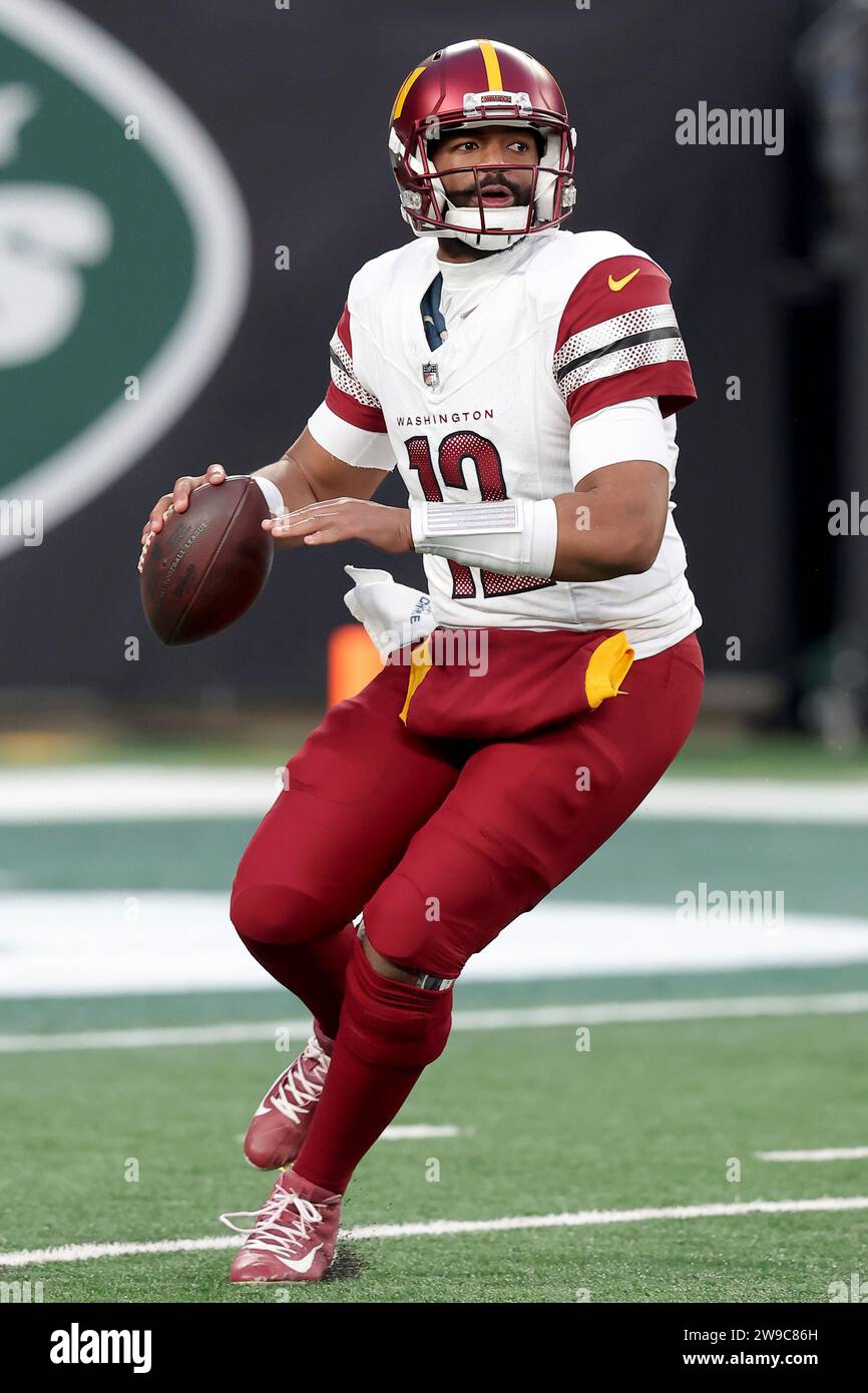Washington Commanders quarterback Jacoby Brissett (12) in action ...