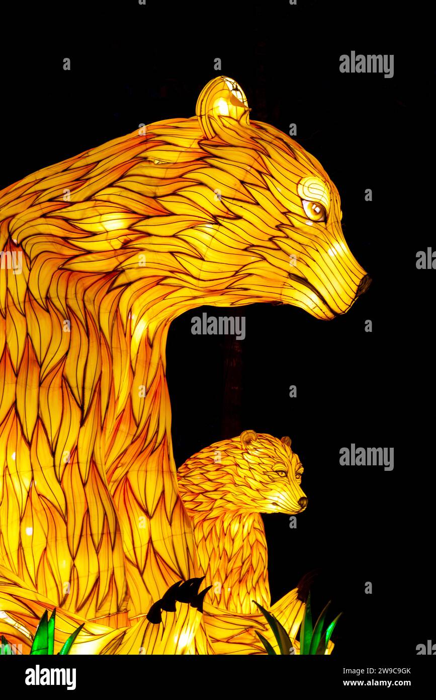 Koka Booth Chinese Lantern Festival. Cary, North Carolina Stock Photo