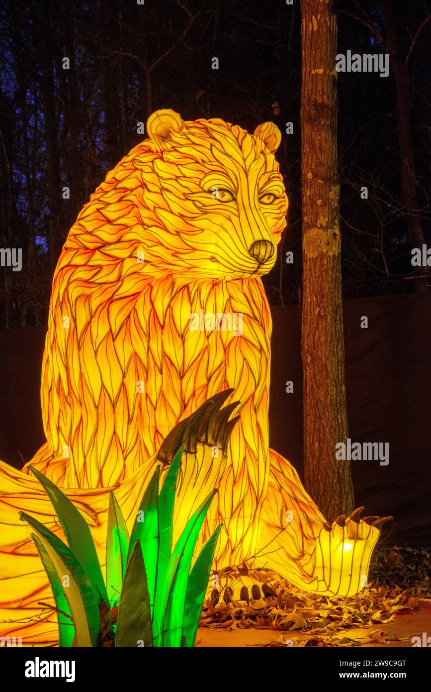Koka Booth Chinese Lantern Festival. Cary, North Carolina Stock Photo