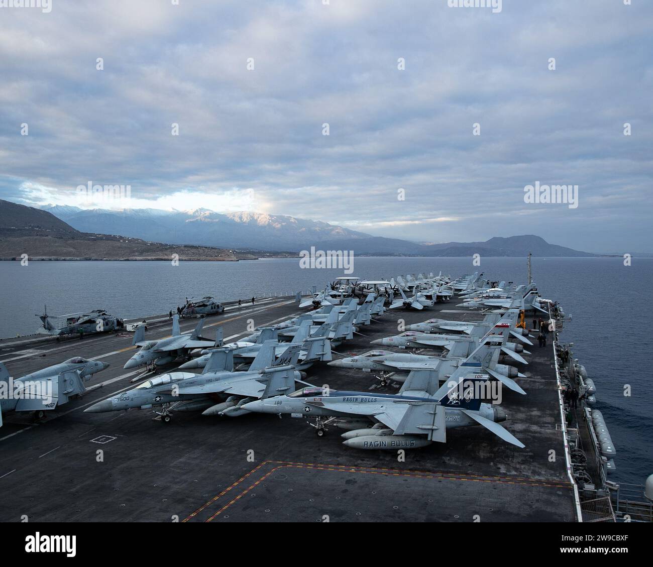 The world's largest aircraft carrier USS Gerald R. Ford (CVN 78) pulls ...