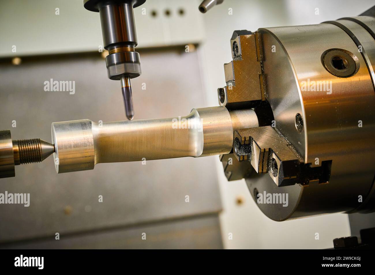 Miller Machine Tools Closeup milling machine operates detail hi-res stock photography and ...