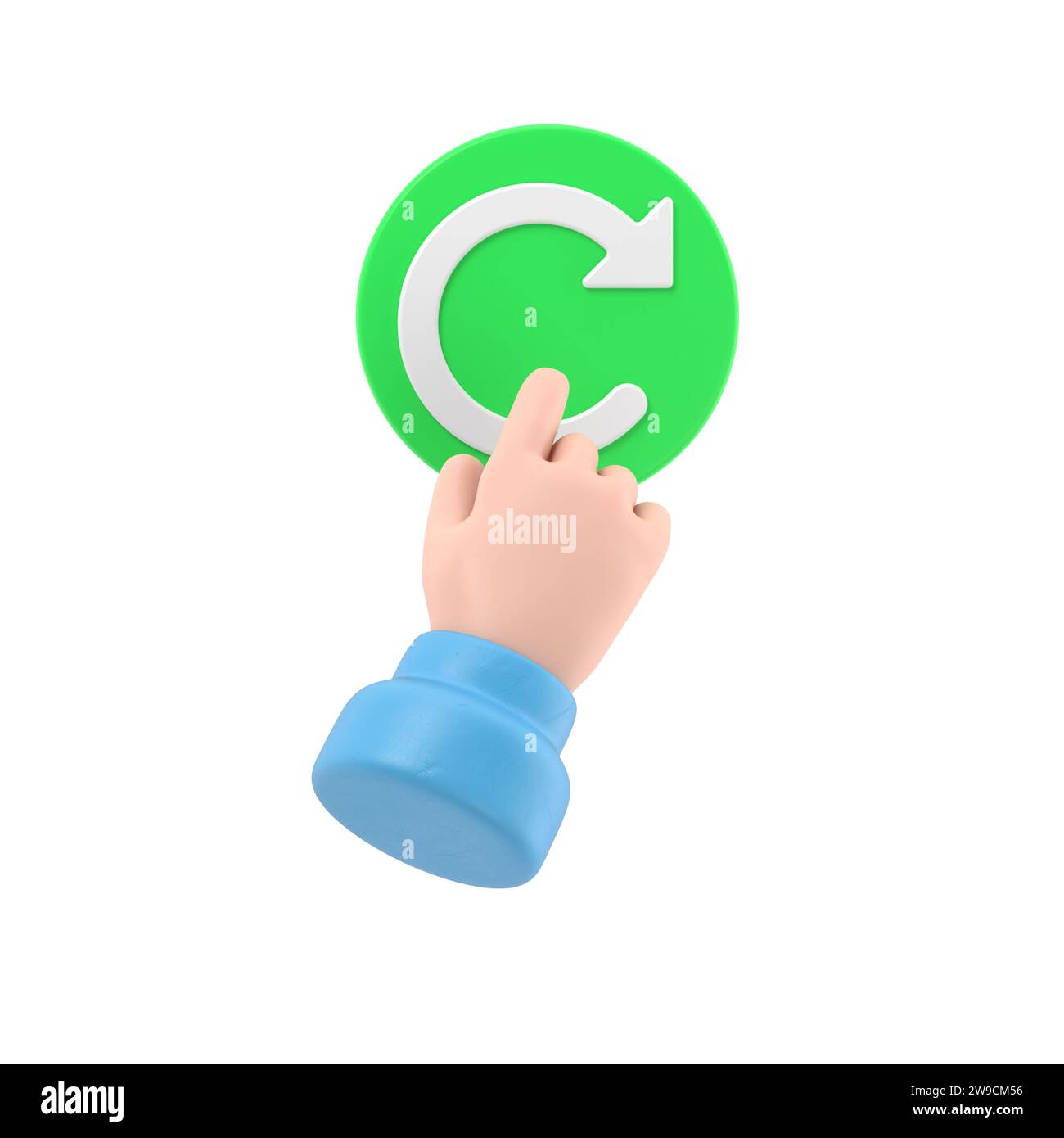 Refresh button Cut Out Stock Images & Pictures - Alamy
