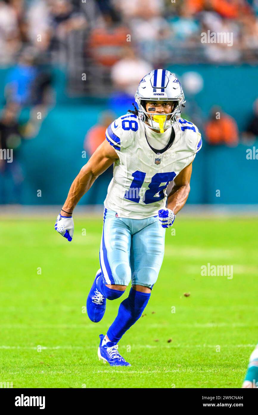 Dallas Cowboys Wide Receiver Jalen Tolbert (18) Runs A Play During An ...