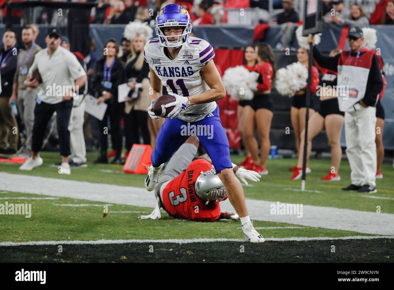 PHOENIX, AZ DECEMBER 26 Kansas Jayhawks wide receiver Luke Grimm (11