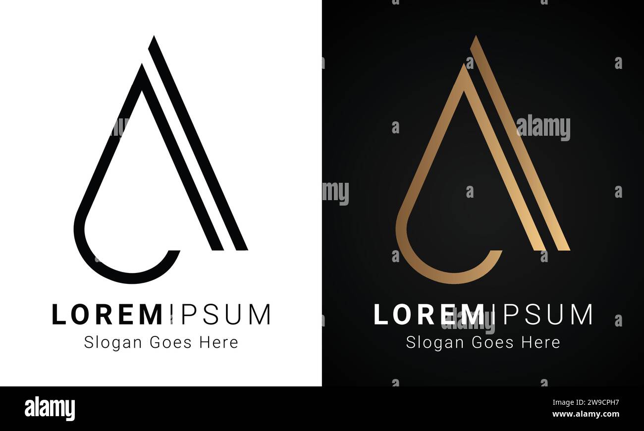 Luxury Initial AJ or JA Monogram Text Letter Logo Design Stock Vector