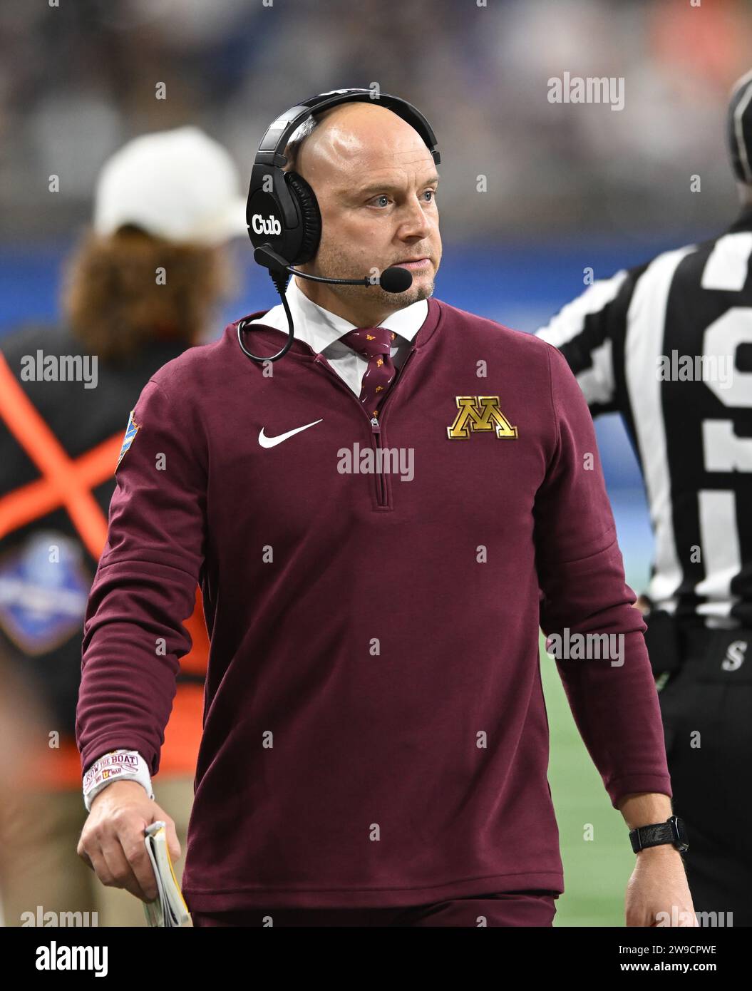 Detroit, Michigan, USA. 26th Dec, 2023. Minnesota Head Coach, P.J ...