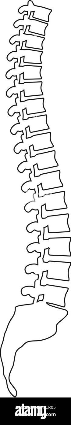 Spine icon,vector illustration logo template Stock Vector