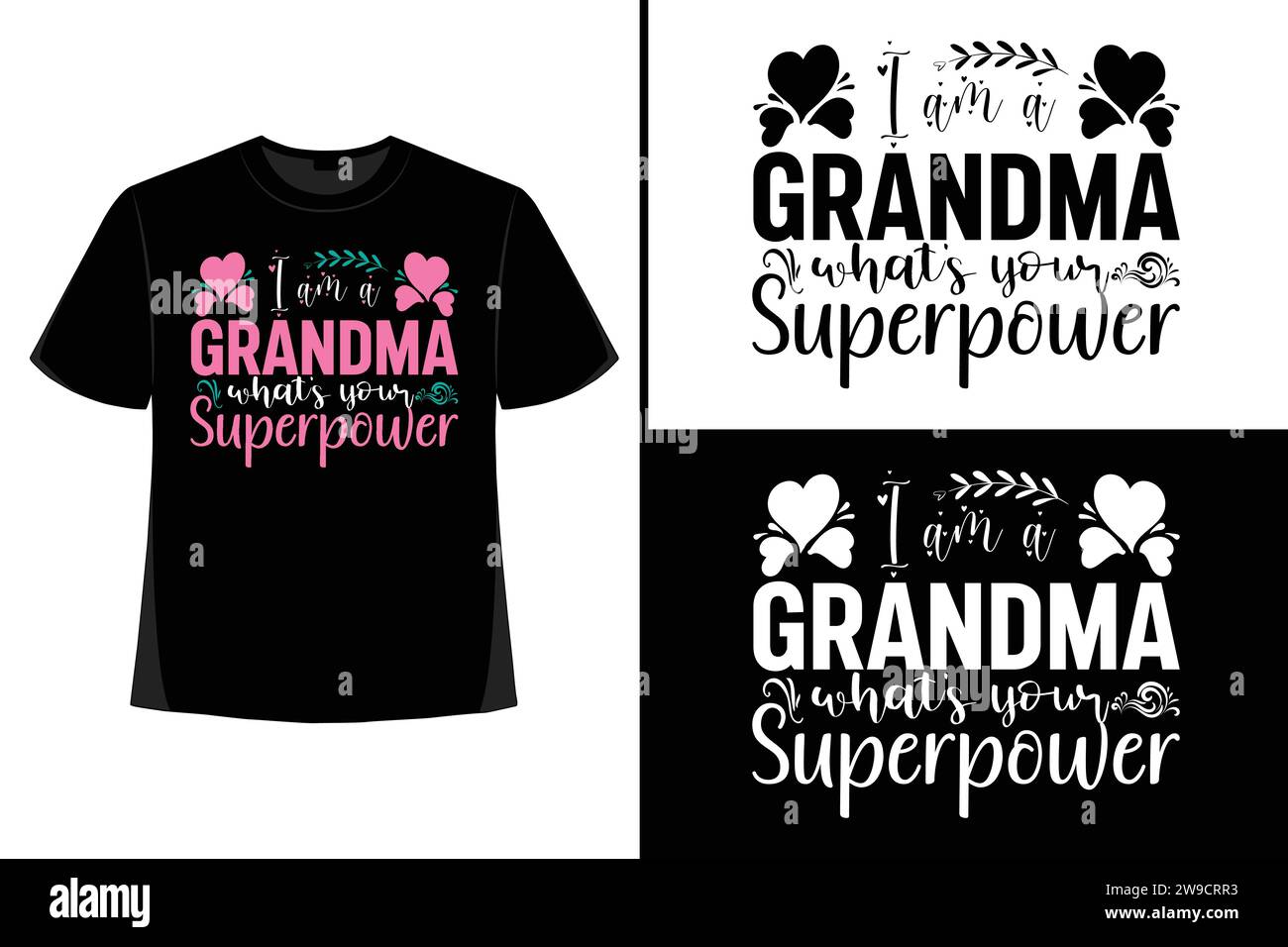 Grandma t shirt design, grandmother, grandma t-shirt design, typography, vector, illustration, mug, poster, logo, shirt, grand mother, grand Parent Stock Vector