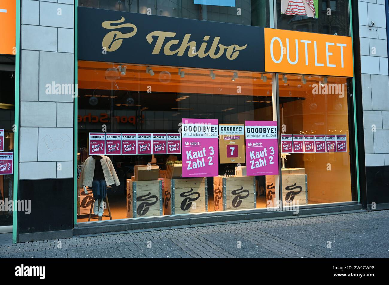 Cologne, Germany. 26th Dec, 2023. Logo, lettering of Tchibo on an ...