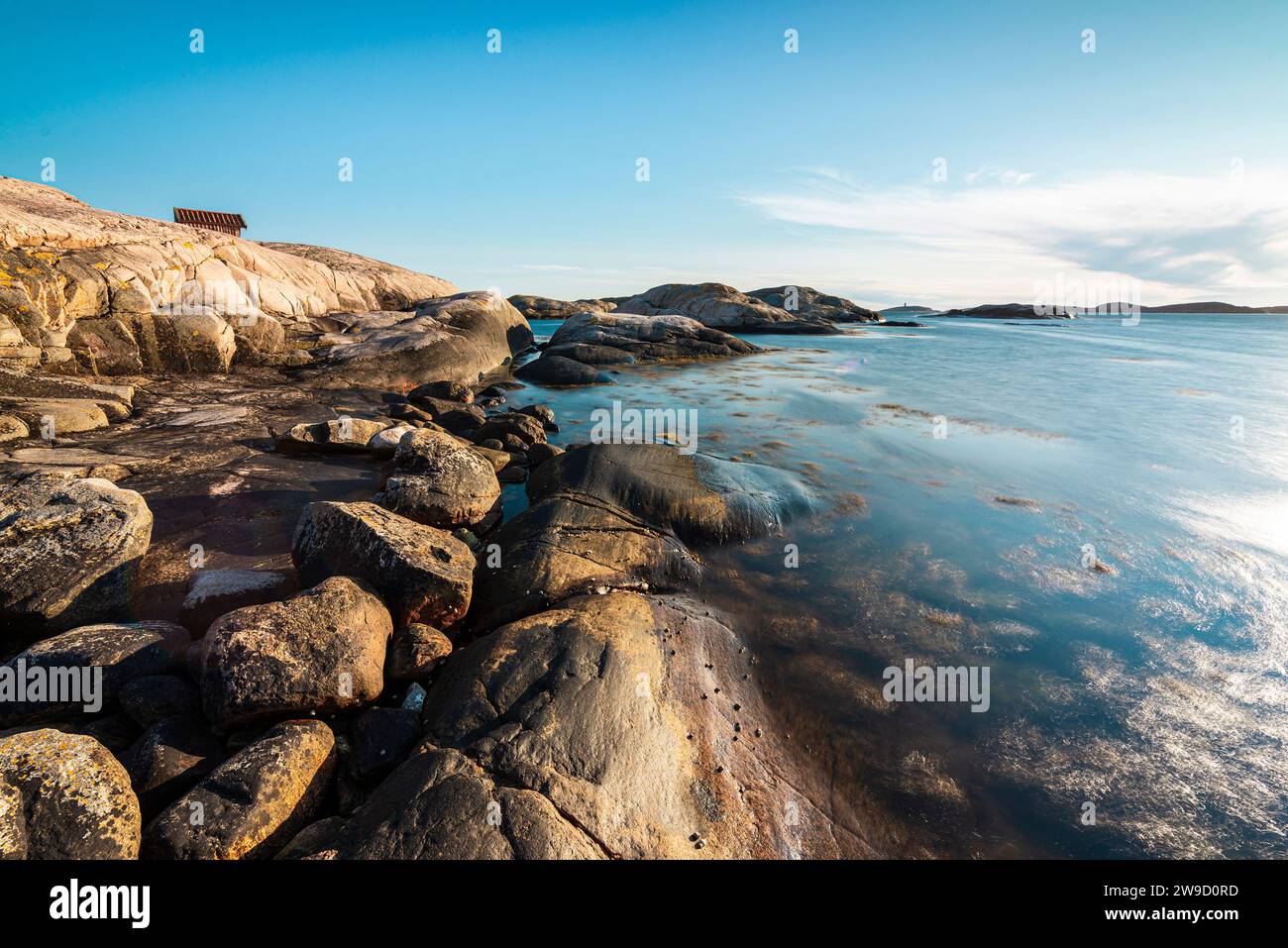 Stones and rock formations in Tjurpannan Nature Park in the archipelago ...