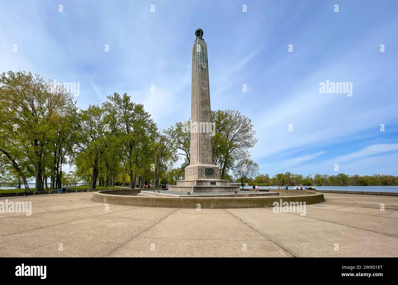 Perry Monument at Presque Isle State Park, Erie, Pennsylvania Stock
