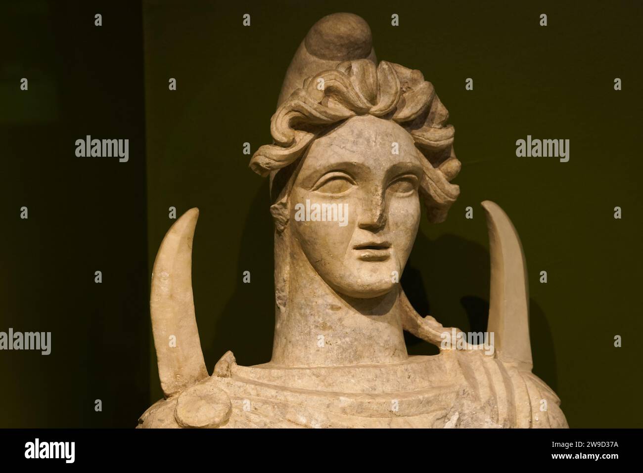 Old Statue in Museum of Anatolian Civilizations, Ankara City, Turkey ...