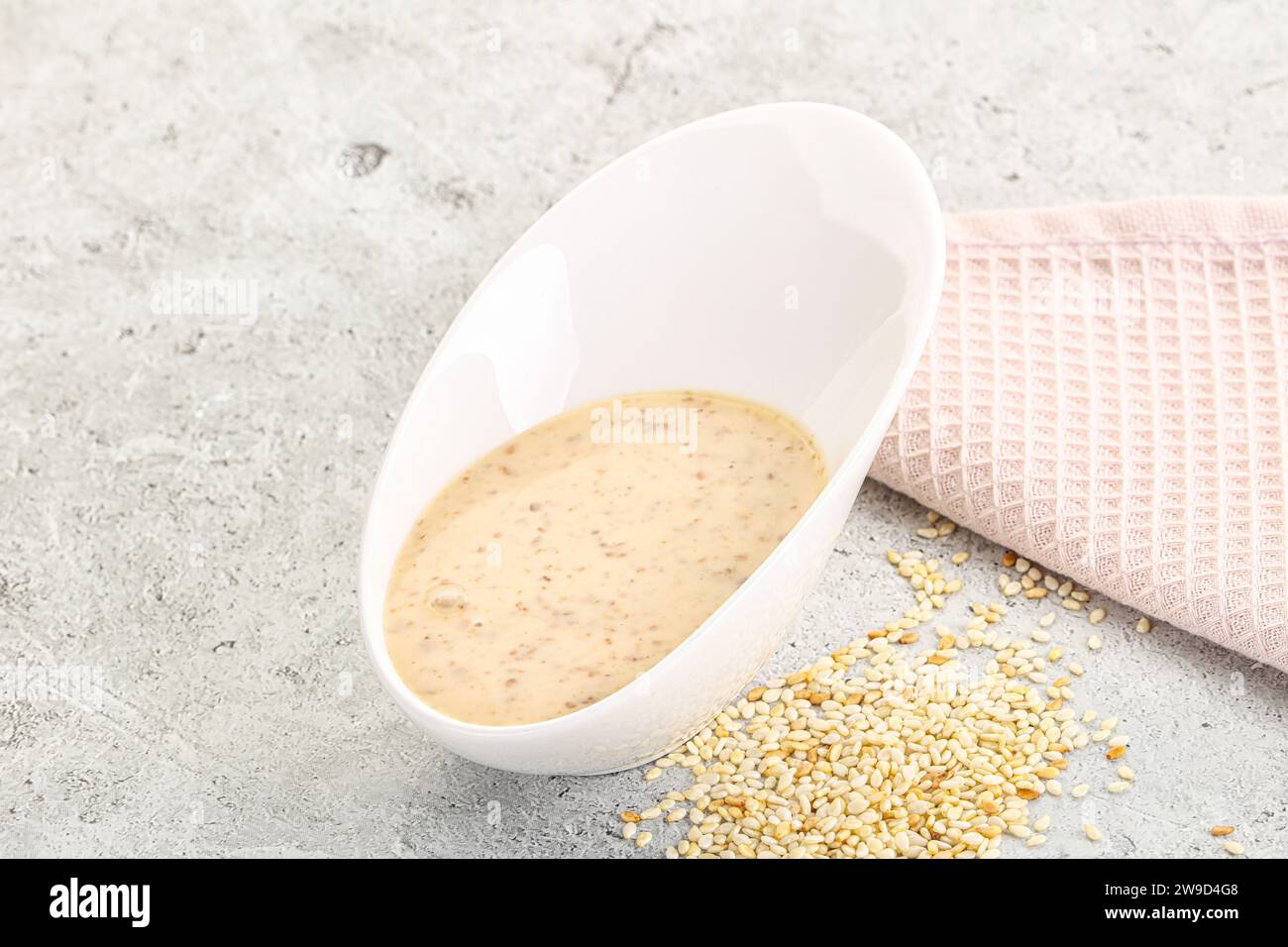 Sesame sauce dip in the bowl Stock Photo Alamy