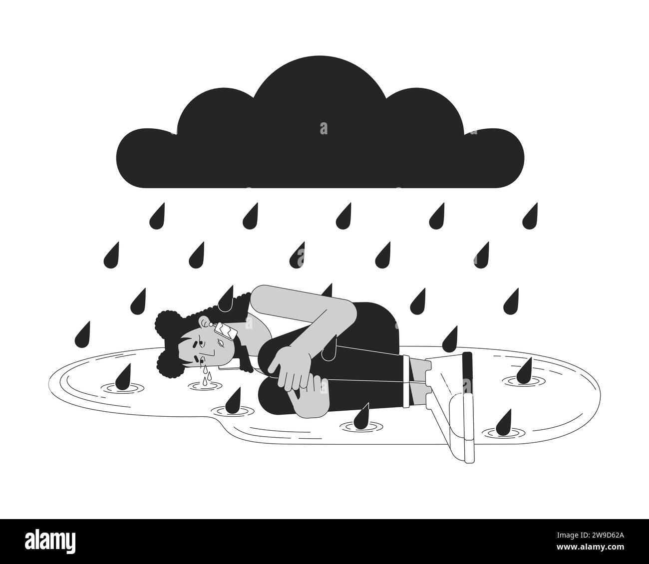 Winter Sad Concept sad seasonal affective hi-res stock photography and images - Alamy