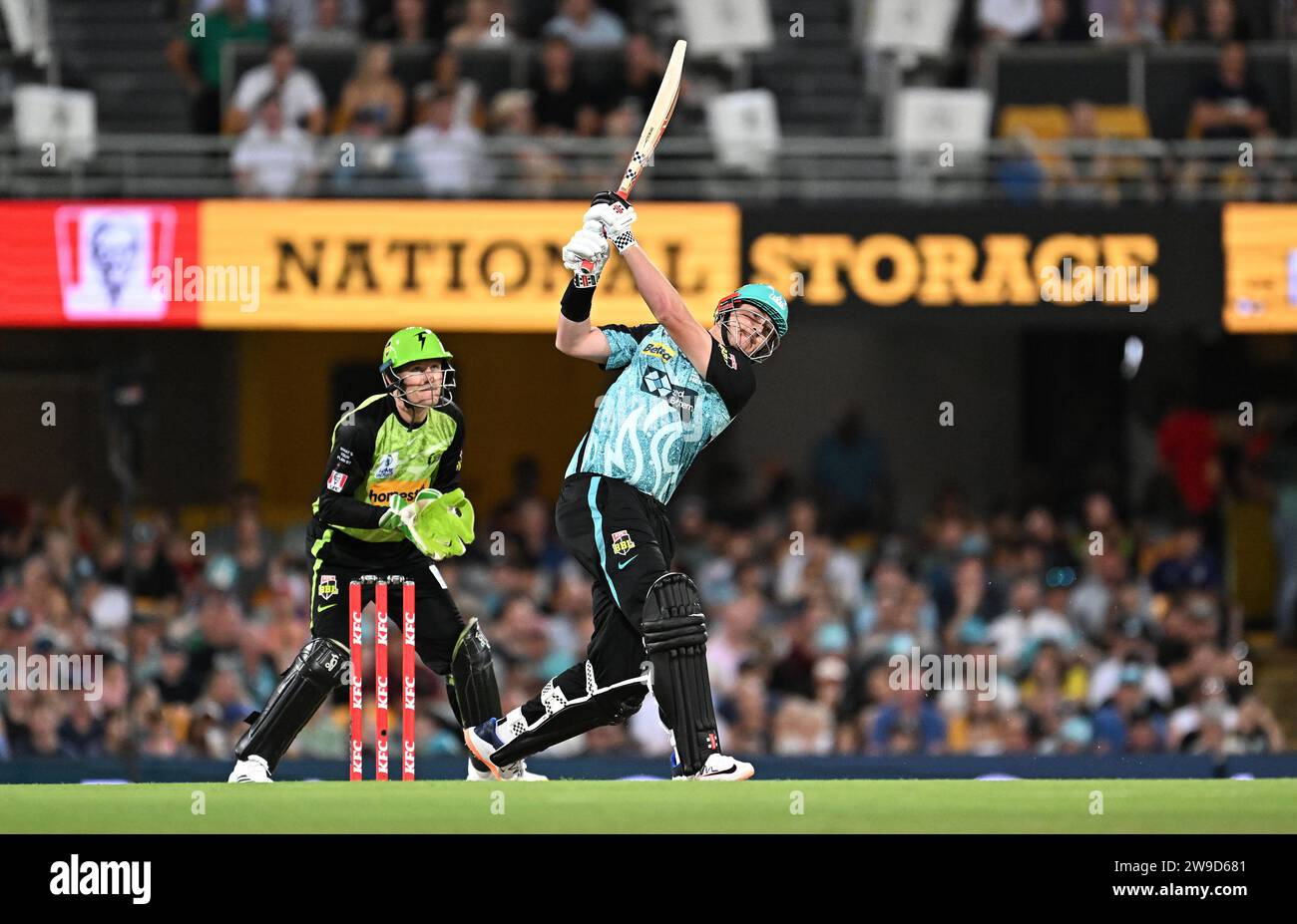 brisbane-australia-27th-dec-2023-matt-renshaw-of-the-heat-during